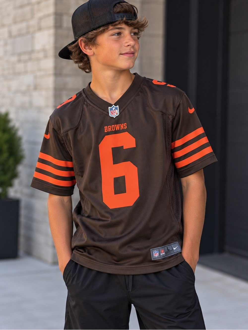 Nike Youth Cleveland Browns Vapor Color Rush Baker Mayfield Jersey